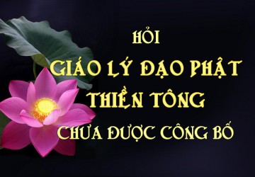 chưa phải là công bố Giáo Lý Đạo Phật Thiền Tông, có phải như vậy không