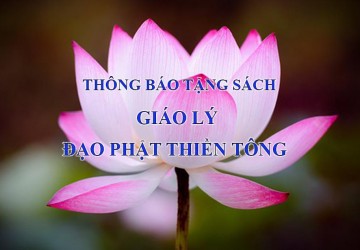 THÔNG BÁO TẶNG SÁCH GIÁO LÝ ĐẠO PHẬT THIỀN TÔNG