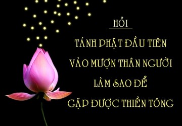 TÁNH PHẬT ĐẦU TIÊN VÀO MƯỢN THÂN NGƯỜI LÀM SAO ĐỂ GẶP ĐƯỢC THIỀN TÔNG