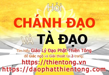 CHÁNH ĐẠO VÀ TÀ ĐẠO 