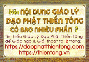 Nội dung của Giáo Lý Đạo Phật Thiền Tông có bao nhiêu phần