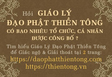 Giáo Lý Đạo Phật Thiền Tông có bao nhiêu Tổ chức, Cá nhân có nhiệm vụ công bố